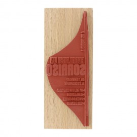 SORRIDERE OGNI GIORNO - Timbro  LEGNO di Florileges design 2