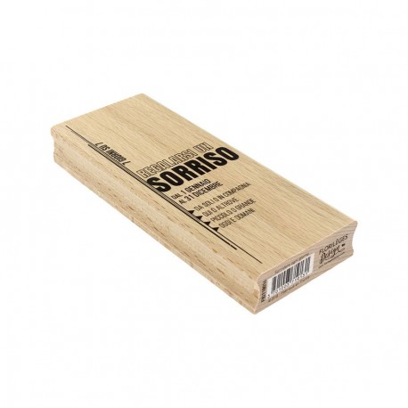 SORRIDERE OGNI GIORNO - Timbro  LEGNO di Florileges design