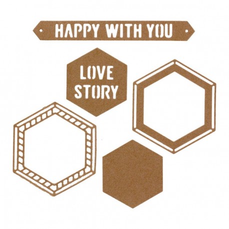 HAPPY WITH YOU - Fustella Florileges design