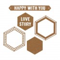 HAPPY WITH YOU - Fustella Florileges design