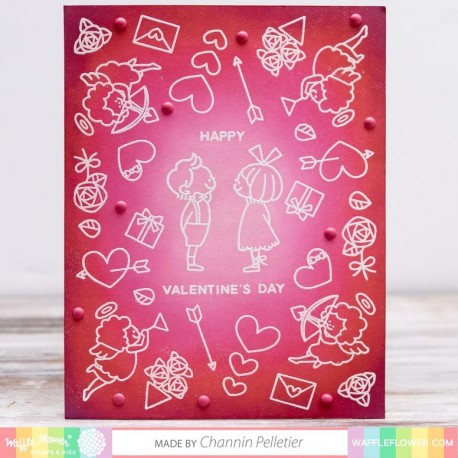 Favorite Valentine Combo - Timbro e fustella di Waffle Flower
