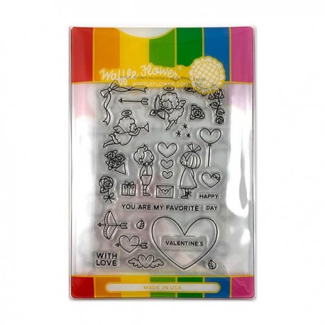 Favorite Valentine Combo - Timbro e fustella di Waffle Flower