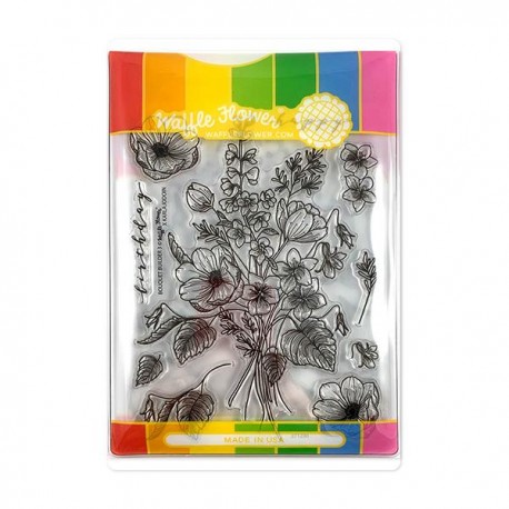 Bouquet Builder 3 Combo - Timbro e fustella di Waffle Flower