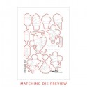 Sweet Ice Cream Matching Die - Fustella Waffle Flower Crafts