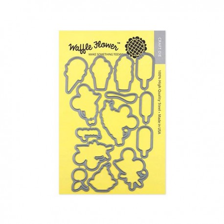 Sweet Ice Cream Matching Die - Fustella Waffle Flower Crafts