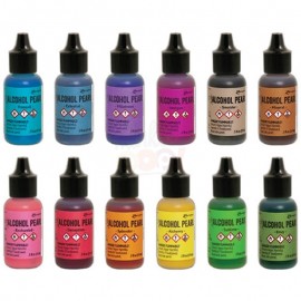 Tim Holtz alcohol pearls - deception 2