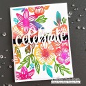 Climbing Flowers Background Stamp - Timbro di Catherine Pooler