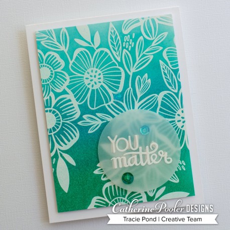 Climbing Flowers Background Stamp - Timbro di Catherine Pooler
