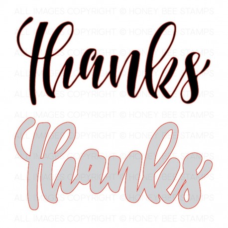 Large Thanks - Fustella di Honey Cuts