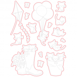 Oh My Whiskers - Fustella di Honey Cuts