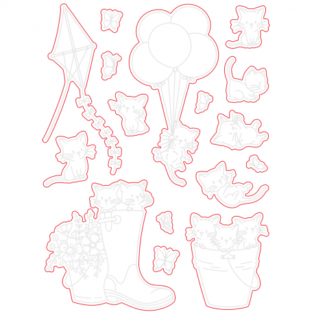 Oh My Whiskers - Fustella di Honey Cuts