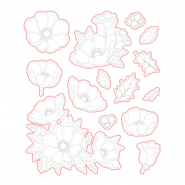 Winter Anemone - Fustella di Honey Cuts