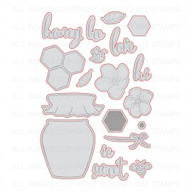 Sweet As Honey - Fustella di Honey Cuts