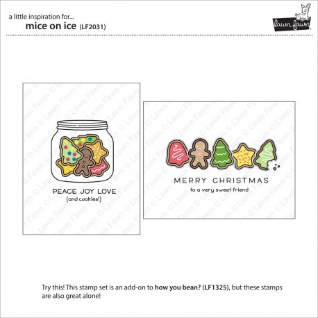 how you bean? christmas cookie add-on - Timbro Lawn Fawn