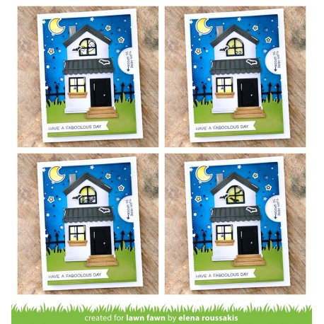 Reveal wheel build-a-house add-on- Fustella Lawn Fawn