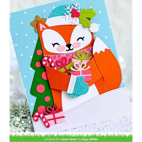 Woodland critter huggers winter add-on - Fustella Lawn Fawn