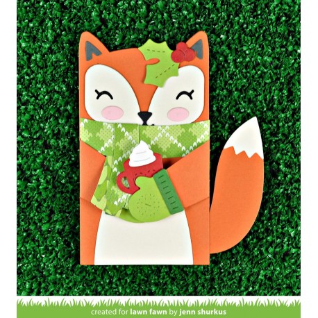 Woodland critter huggers winter add-on - Fustella Lawn Fawn