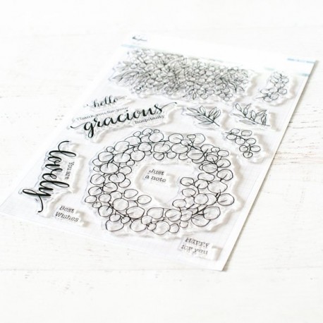 Eucalyptus fantasy stamp set - Timbro di Pinkfresh Studio