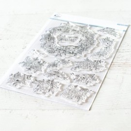 Floral elements stamp set - Timbro di Pinkfresh Studio