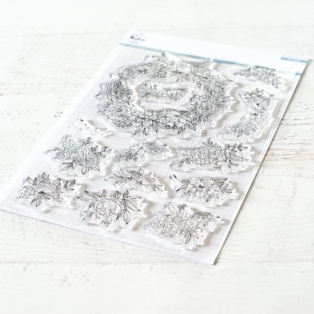 Floral elements stamp set - Timbro di Pinkfresh Studio