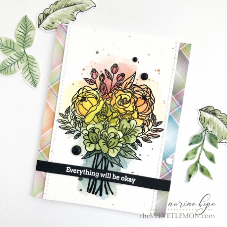 Blooming bouquet stamp set - Timbro di Pinkfresh Studio