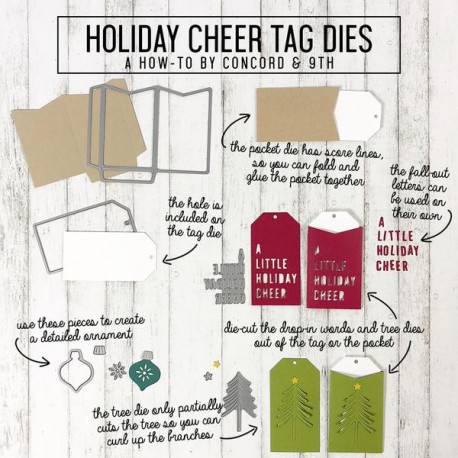 Holiday Cheer Tags - Timbro di Concord & 9th