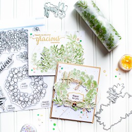 Eucalyptus fantasy die - fustella di Pinkfresh Studio 2