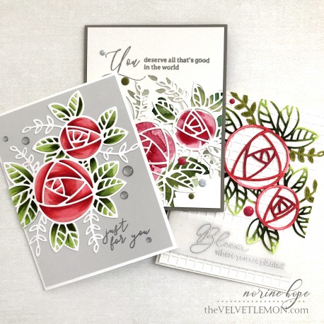 Beautiful blooms die - fustella di Pinkfresh Studio