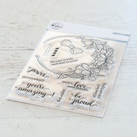 Blooming bouquet stamp - timbro di Pinkfresh Studio