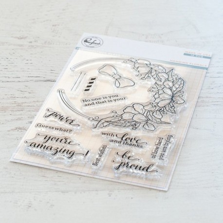 Blooming bouquet stamp - timbro di Pinkfresh Studio