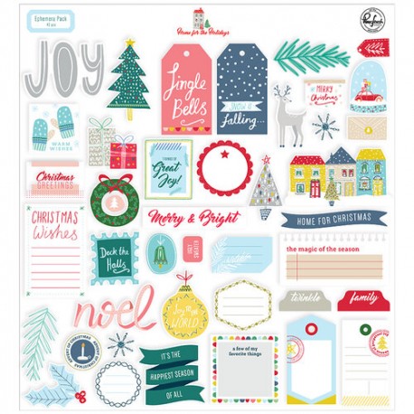 Carta per scrapbooking di Pinkfresh Studio - Home for the Holidays 12 x 12