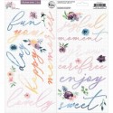 Just a little lovely - Puffy phrase stickers