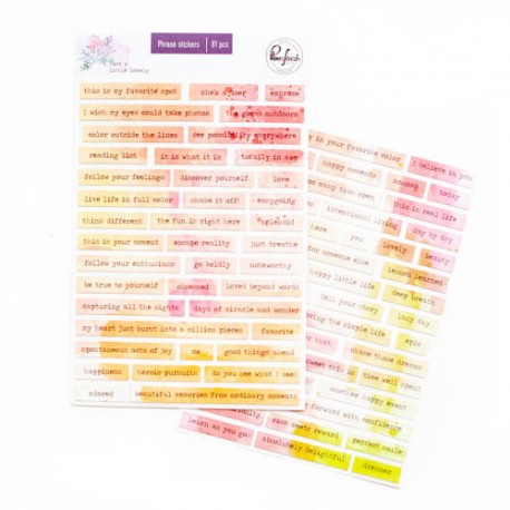 Just a little lovely - Phrase stickers