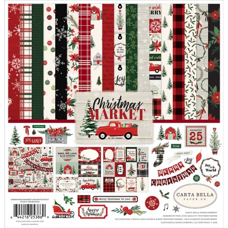 Carta per scrapbooking di Echo Park Paper - Christmas Market