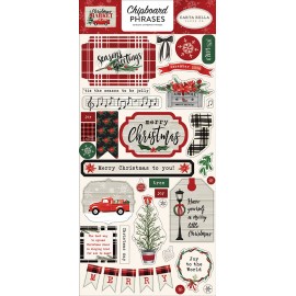 Christmas Market - 6x13 Chipboard Phrases