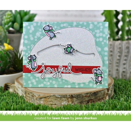 Stitched pond - Fustella Lawn Fawn