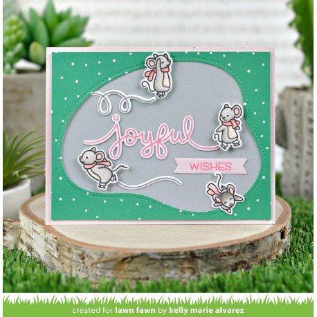 Stitched pond - Fustella Lawn Fawn