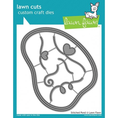 Stitched pond - Fustella Lawn Fawn
