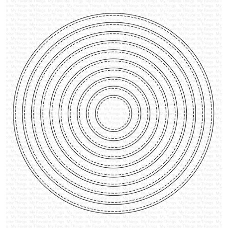 A2 Stitched Circle STAX Die-namics WS - Fustella di My Favorite Things