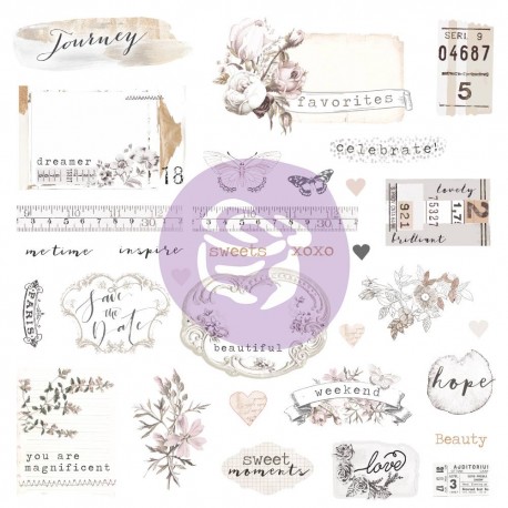 Pretty Pale Ephemera & Stickers di Prima Marketing