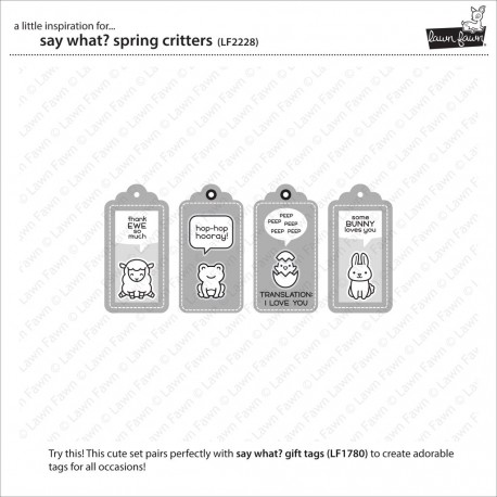 Say what? spring critters - Timbro Lawn Fawn