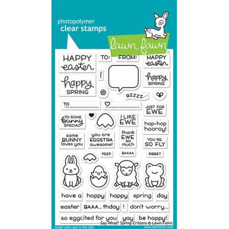 Say what? spring critters - Timbro Lawn Fawn