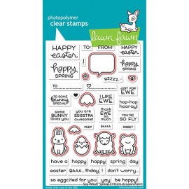 Say what? spring critters - Fustella Lawn Fawn 2