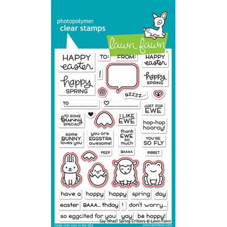 Say what? spring critters - Fustella Lawn Fawn