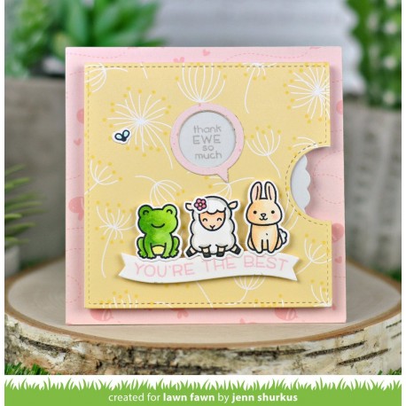 Reveal wheel circle add-on frames: balloon and speech bubble - Fustella Lawn Fawn