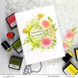 Watercolor Halftone Stamp & Die Bundle - Timbri e fustelle  di Altenew 2