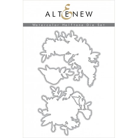 Watercolor Halftone Stamp & Die Bundle - Timbri e fustelle  di Altenew
