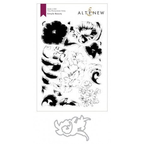 Simple Beauty Stamp & Die Bundle - Timbri e fustelle  di Altenew