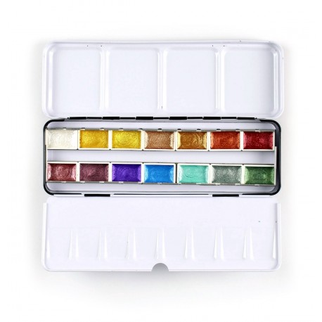 Metallic Watercolor 14 Pan Set