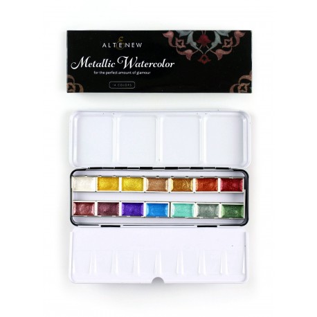 Metallic Watercolor 14 Pan Set